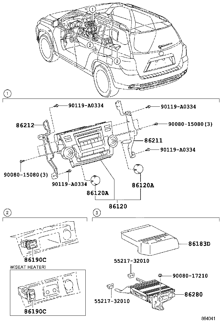 86180-0C040 TUNER ASSY, STEREO COMPONENT product image