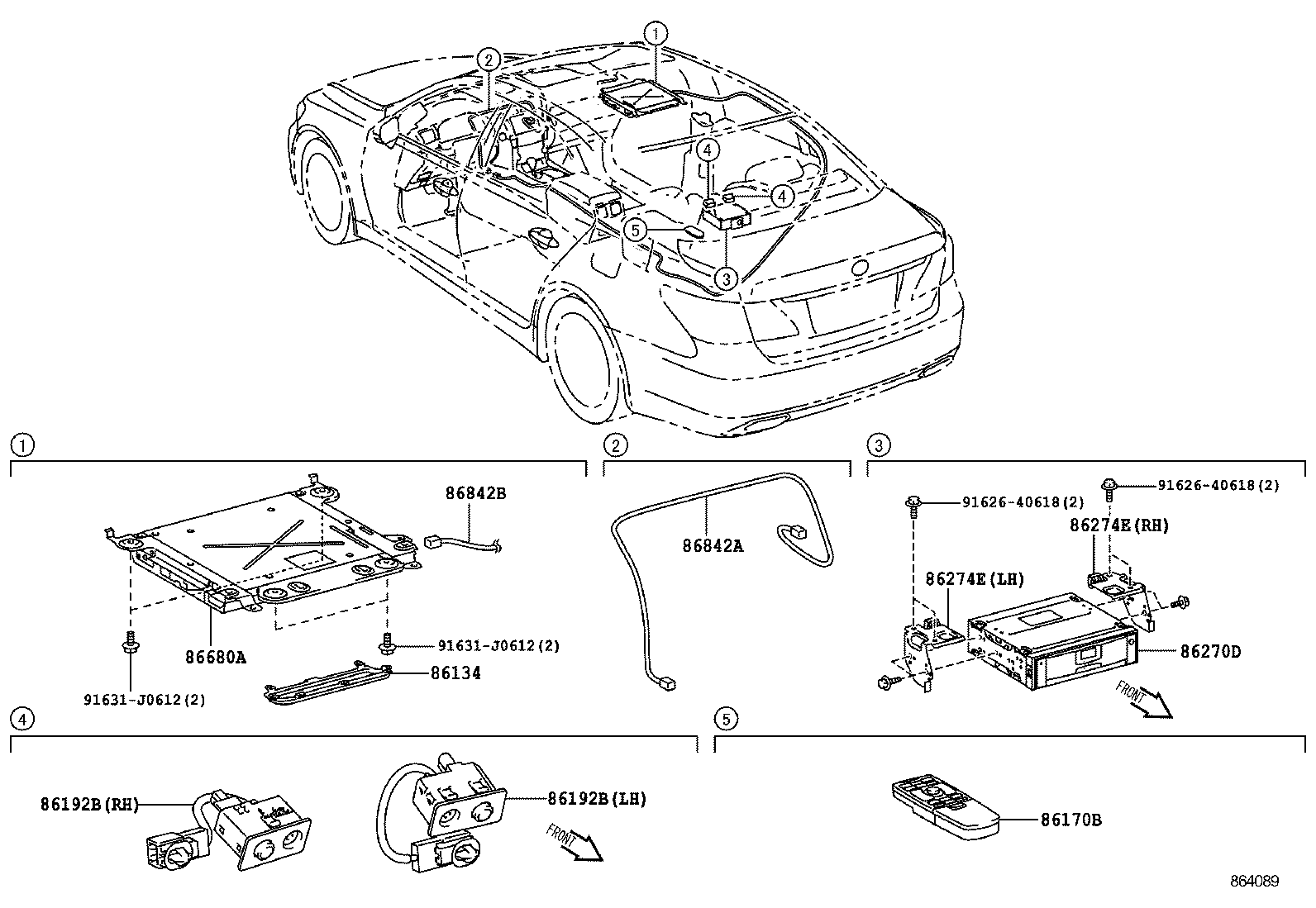 86792-50150 COMPUTER, PARKING ASSIST product image
