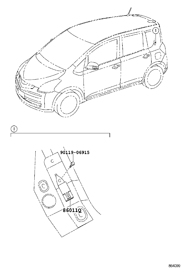 86212-52211 BRACKET, RADIO, NO.2 product image