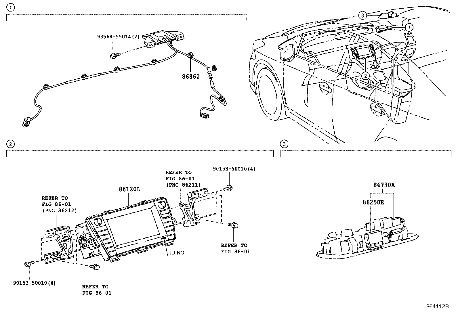 86100-47150 RECEIVER ASSY, NAVIGATION product image