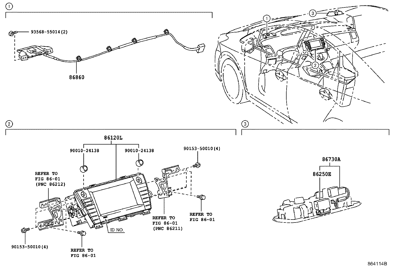 86100-47170 RECEIVER ASSY, NAVIGATION product image