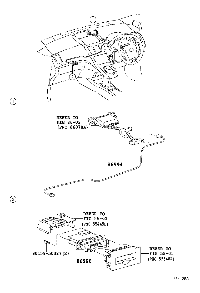 86994-75010 WIRE, TOLL COLLECTION ANTENNA product image