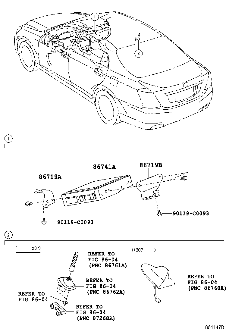 86719-30320 BRACKET, TELEPHONE NO.2 product image
