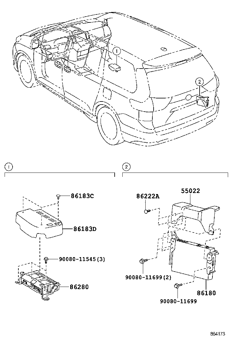 86180-08010 TUNER ASSY, STEREO COMPONENT product image
