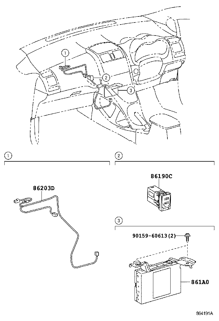 86120-02560 RECEIVER ASSY, RADIO product image