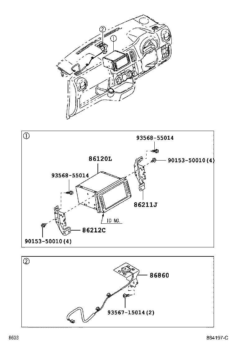 86211-B1110 BRACKET, RADIO RECEIVER, NO.1 product image