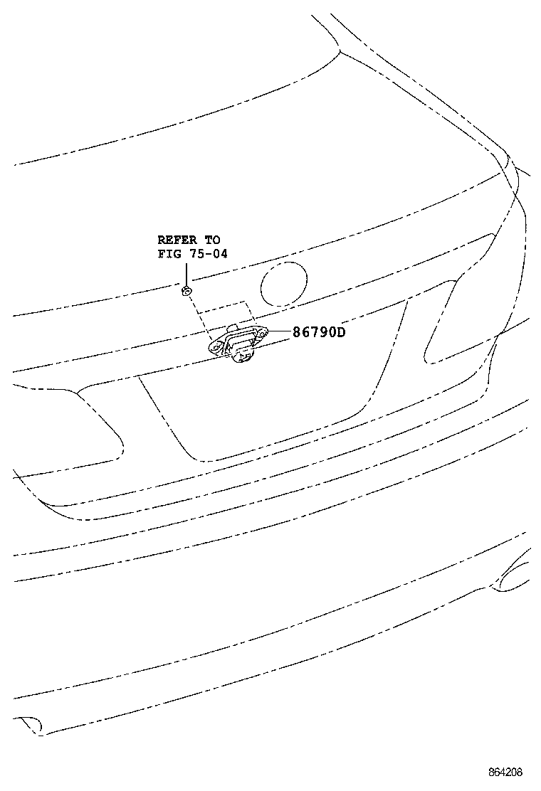 86790-41010 CAMERA ASSY, TELEVISION, RR product image