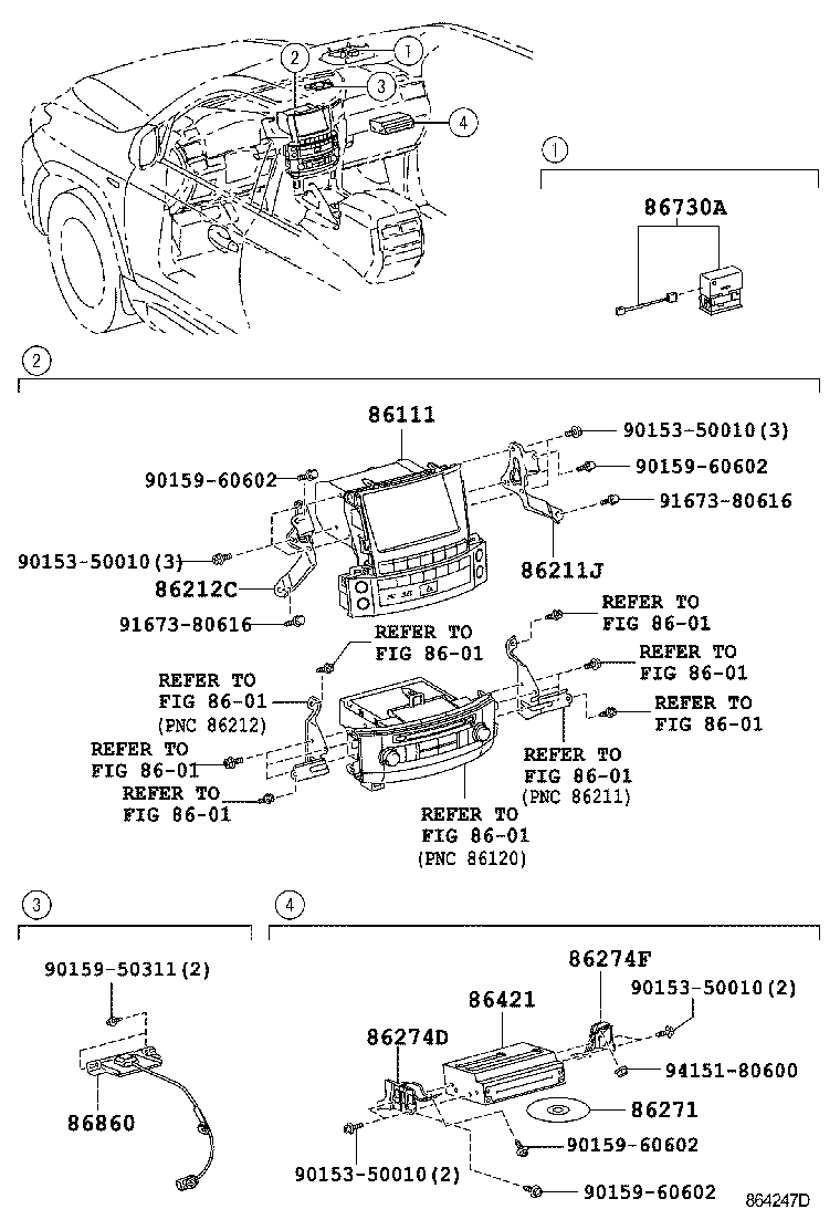 86110-60271 MULTI-DISPLAY ASSY product image