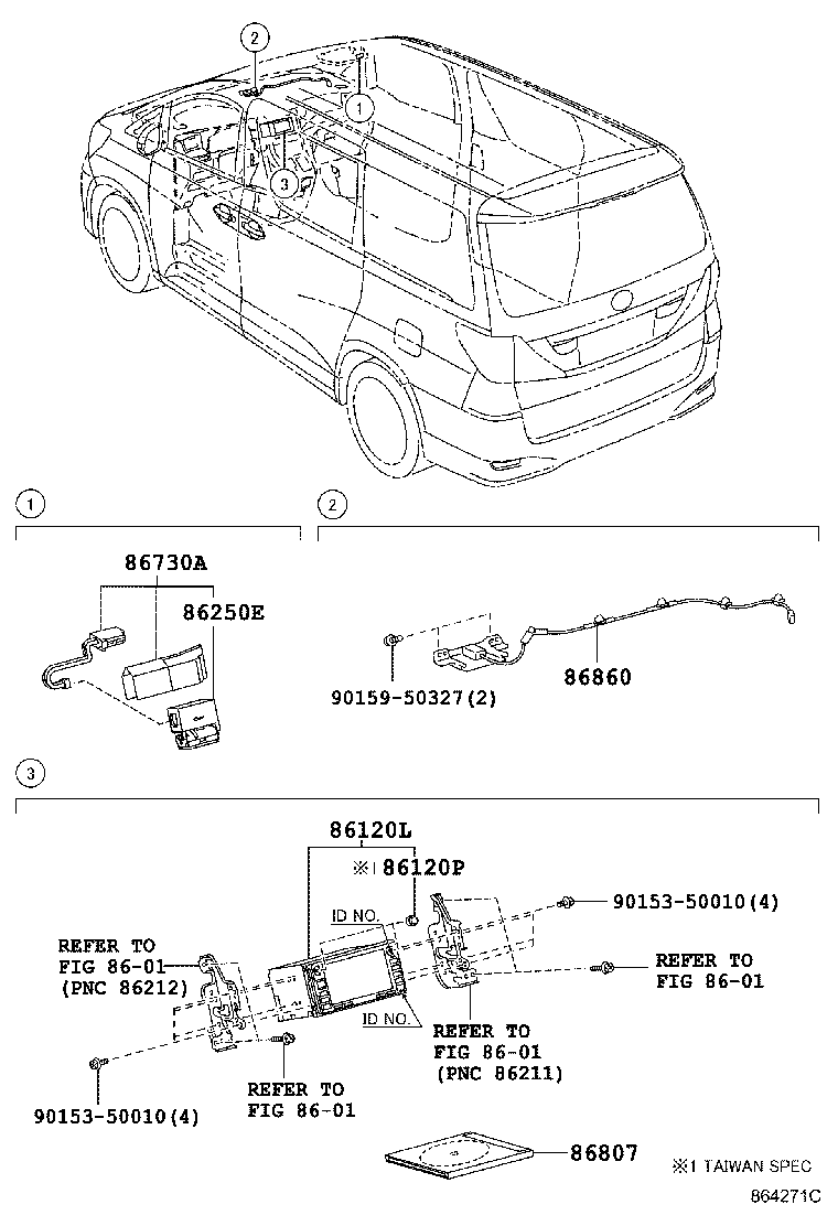 86211-58040 BRACKET, RADIO RECEIVER, NO.1 product image