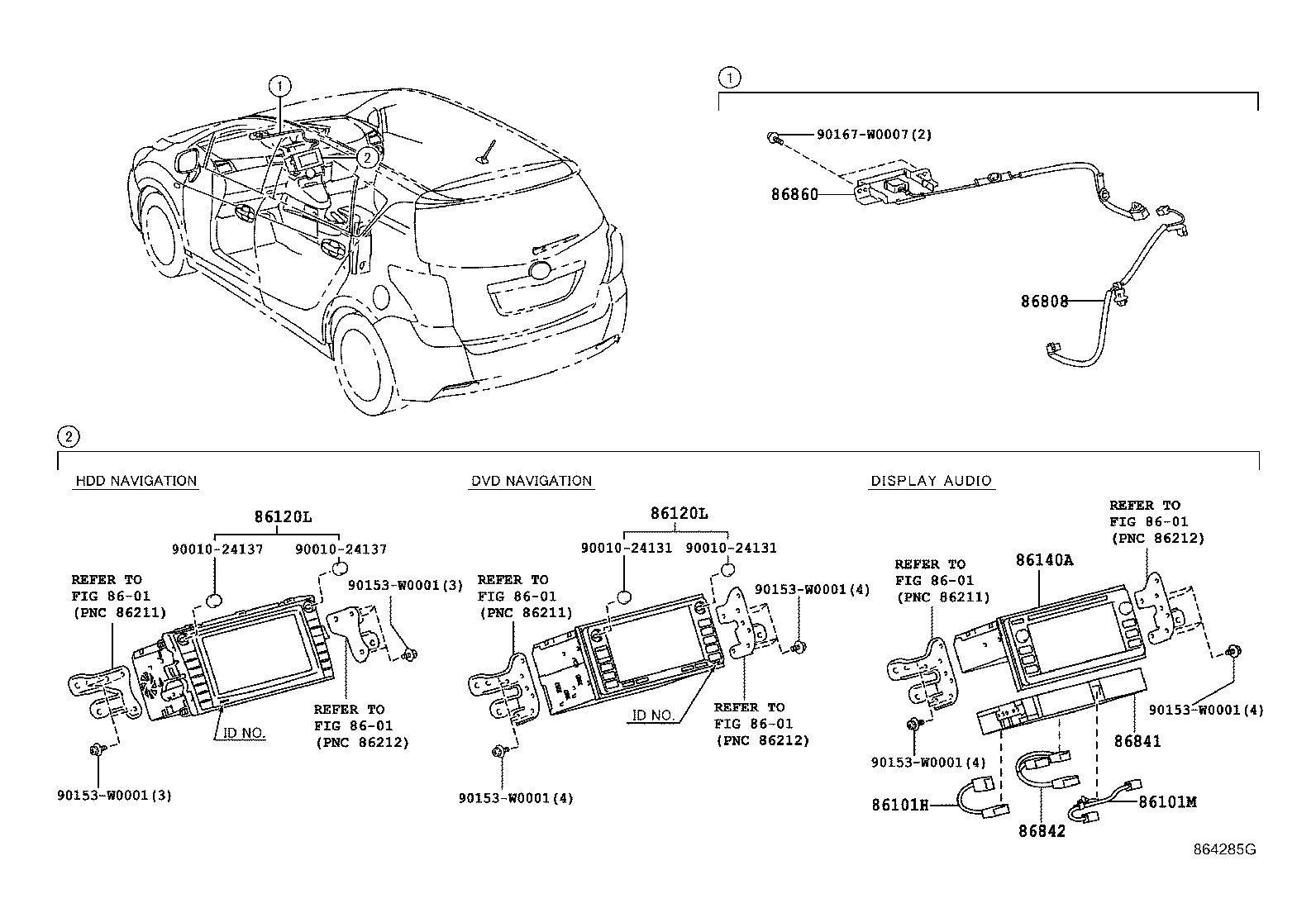 86860-0F040 ANTENNA ASSY, NAVIGATION product image