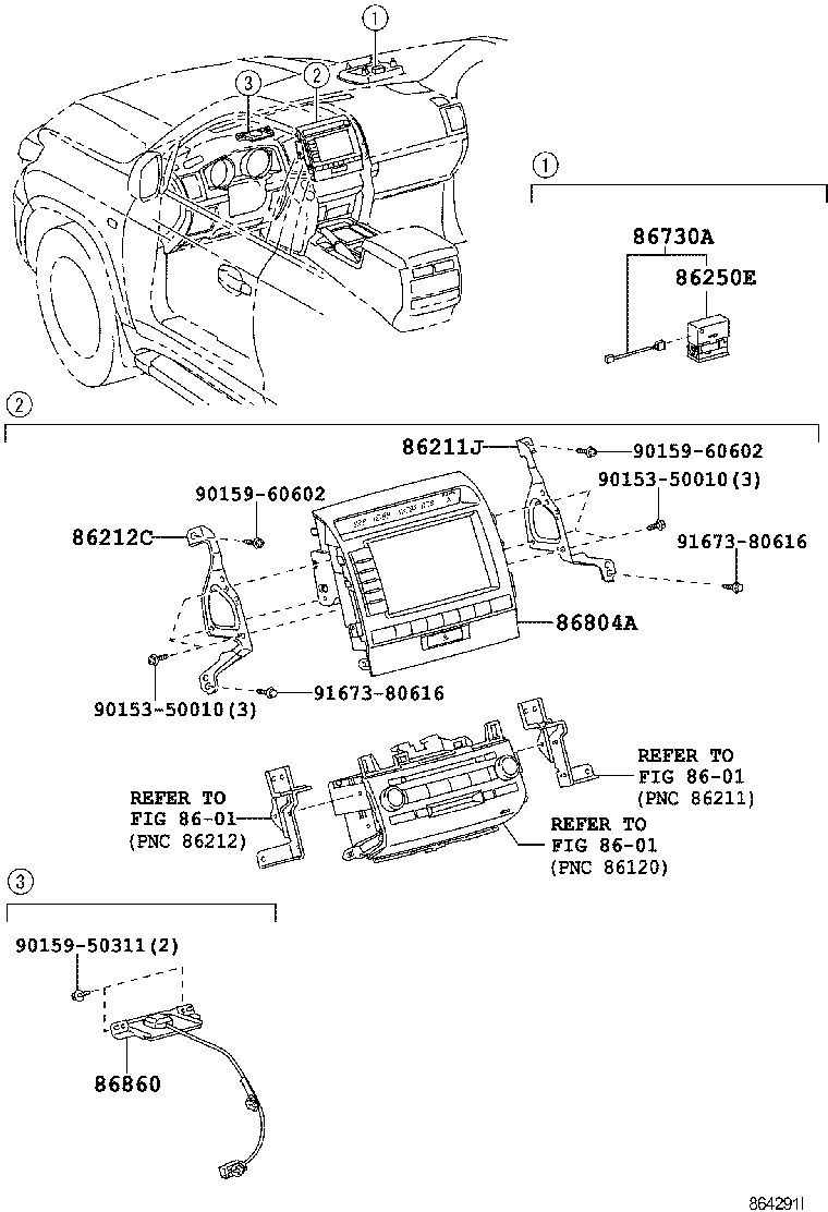 86110-60520 MULTI-DISPLAY ASSY product image