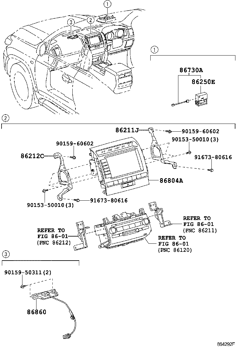 86110-60520 MULTI-DISPLAY ASSY product image