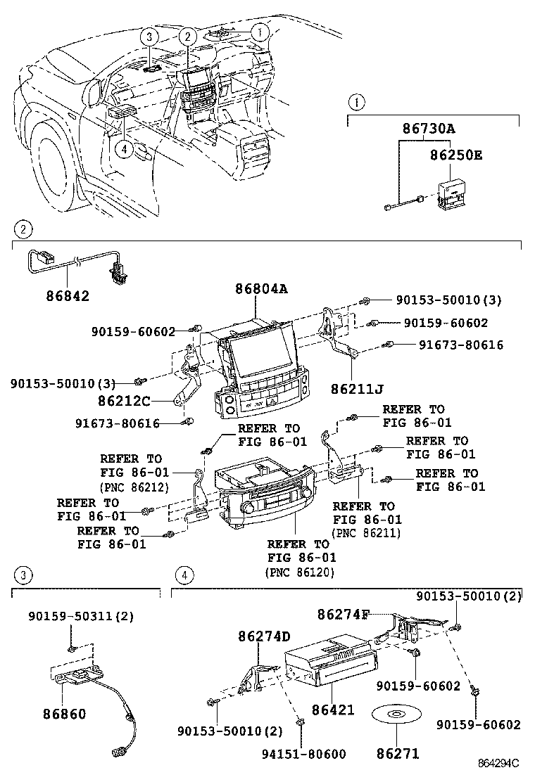 86110-60281 MULTI-DISPLAY ASSY product image