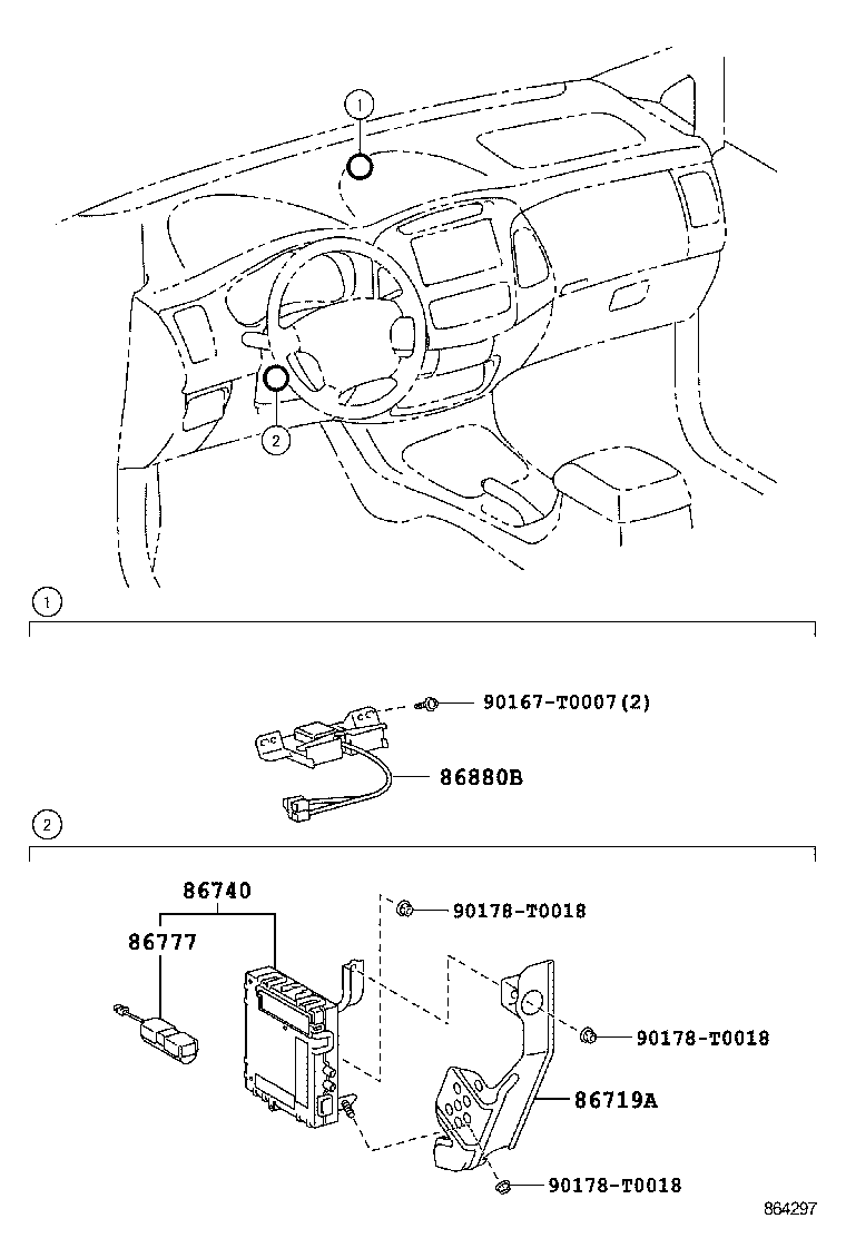 86740-0K030 TRANSCEIVER ASSY, TELEPHONE product image