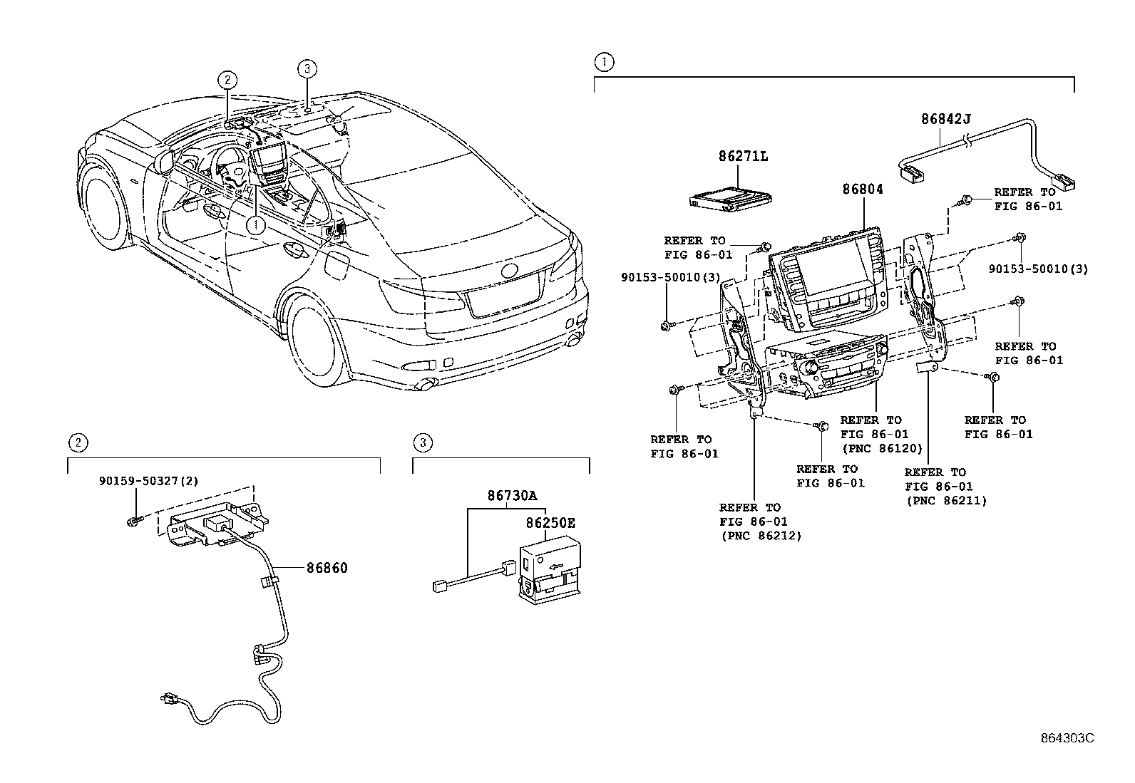 86110-53240 MULTI-DISPLAY ASSY product image