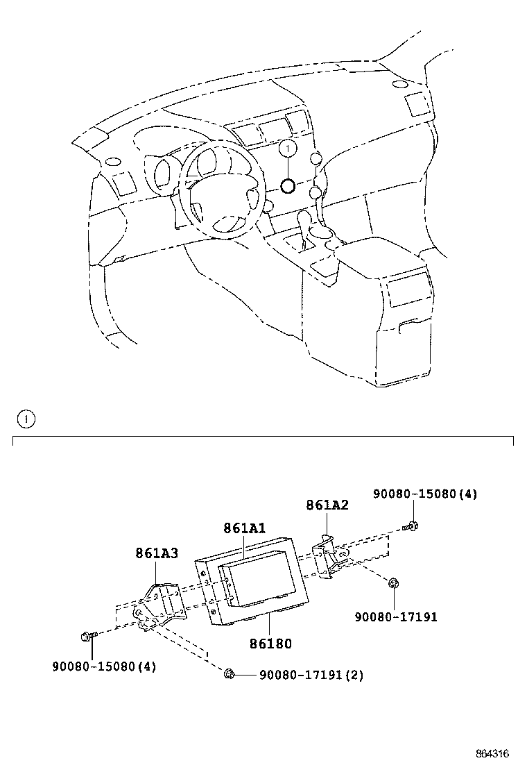 86180-0C040 TUNER ASSY, STEREO COMPONENT product image