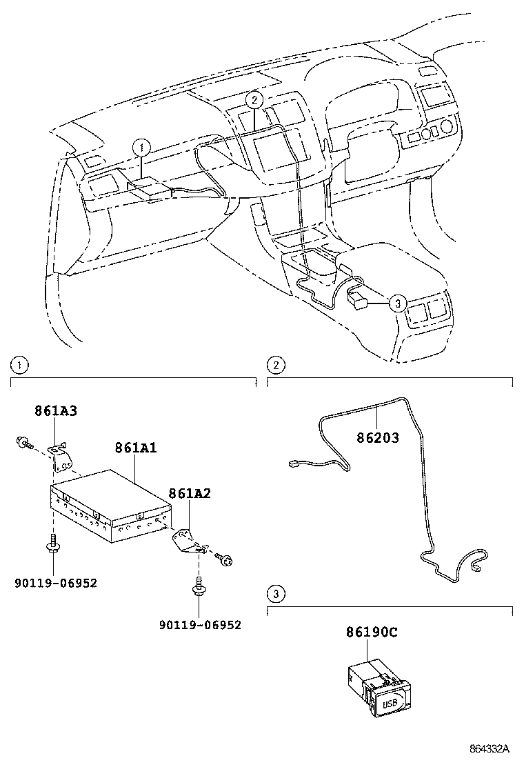 86280-30600 AMPLIFIER ASSY, STEREO COMPONENT product image