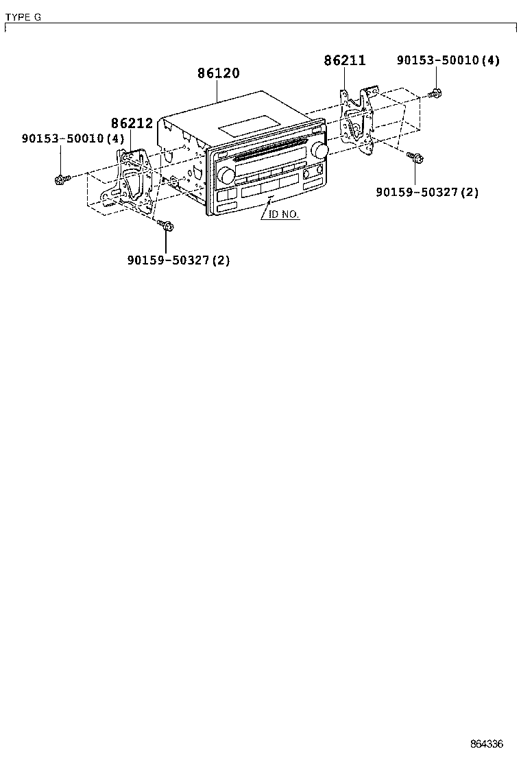 86212-26090 BRACKET, RADIO, NO.2 product image