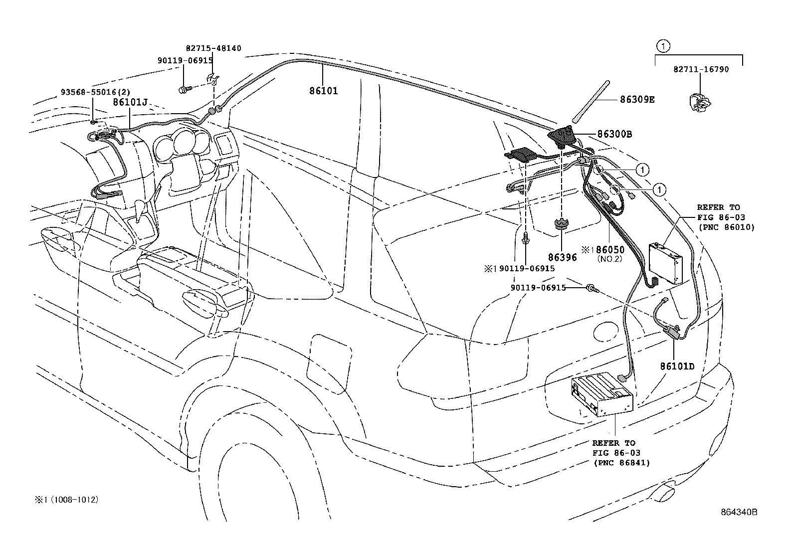 86101-48610 CORD SUB-ASSY, ANTENNA product image
