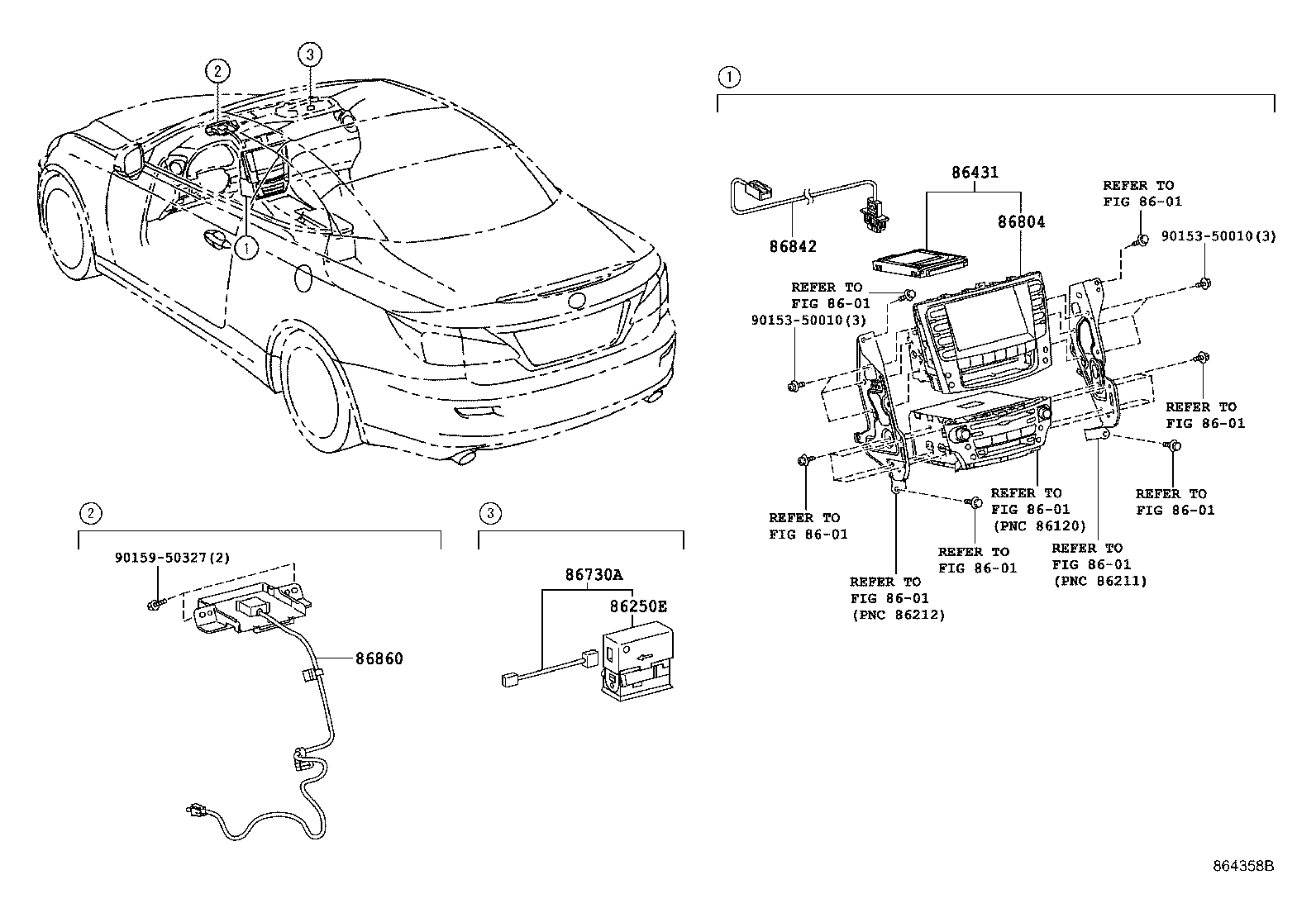 86110-53330 MULTI-DISPLAY ASSY product image