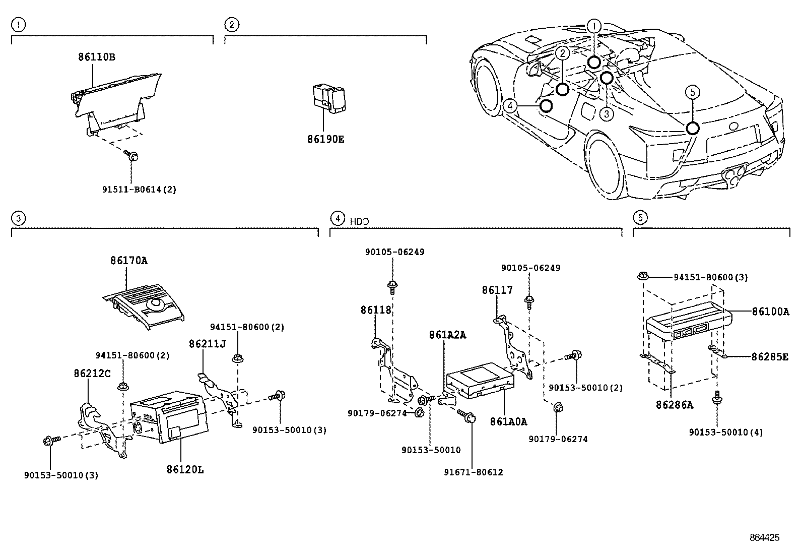 86870-77010 ANTENNA ASSY, GPS & VICS product image