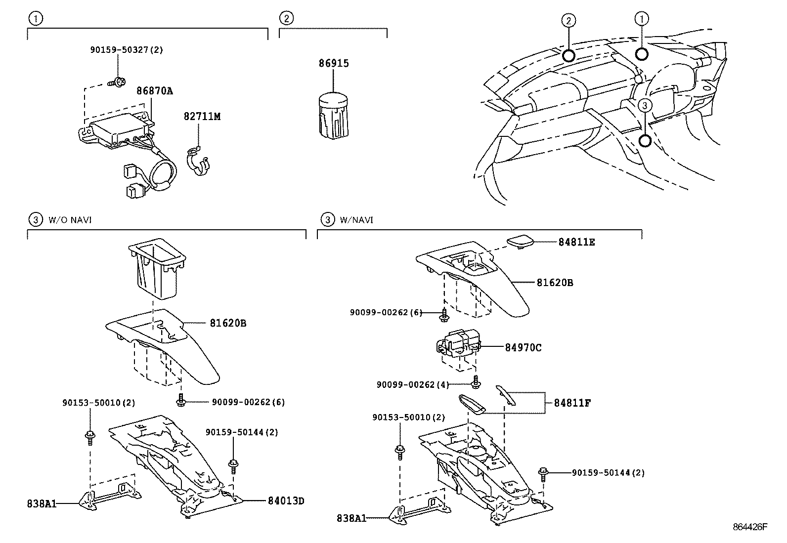 86870-77010 ANTENNA ASSY, GPS & VICS product image