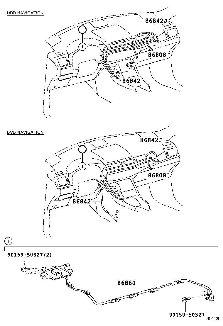 86705-76010 CORD SUB-ASSY, NAVIGATION ANTENNA, NO.1 product image