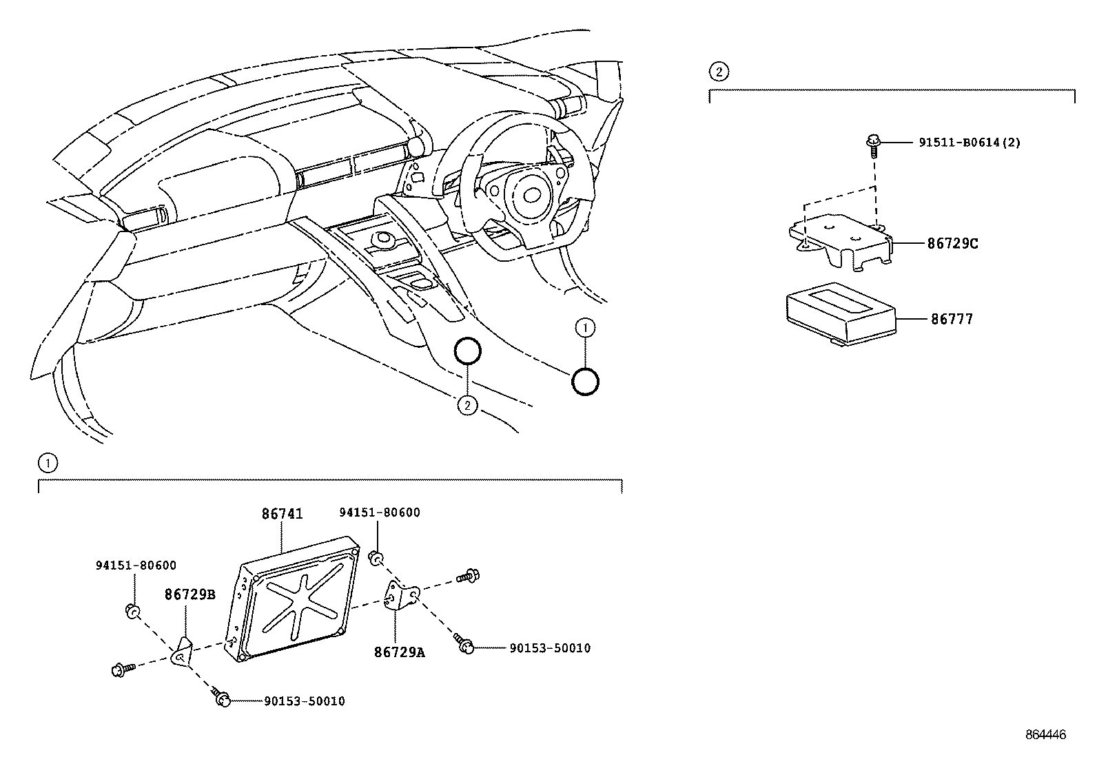 86741-48031 TRANSCEIVER, TELEPHONE product image
