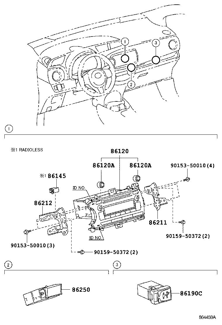 86145-52010 CONNECTOR, ANTENNA MALE product image