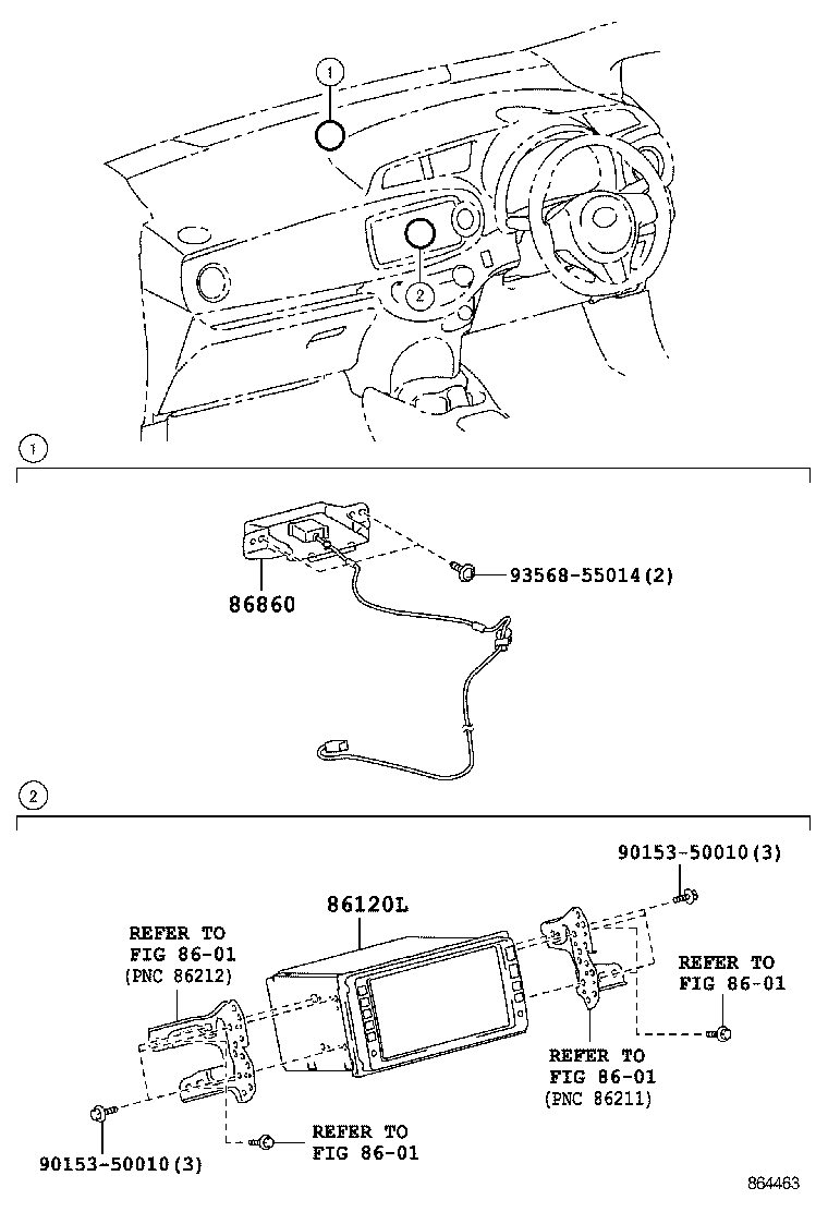 86100-52192 RECEIVER ASSY, NAVIGATION product image