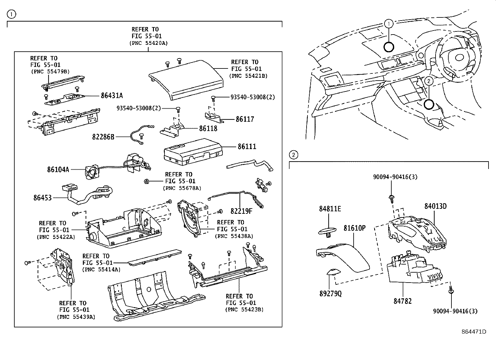 86880-76030 ANTENNA ASSY, NAVIGATION product image