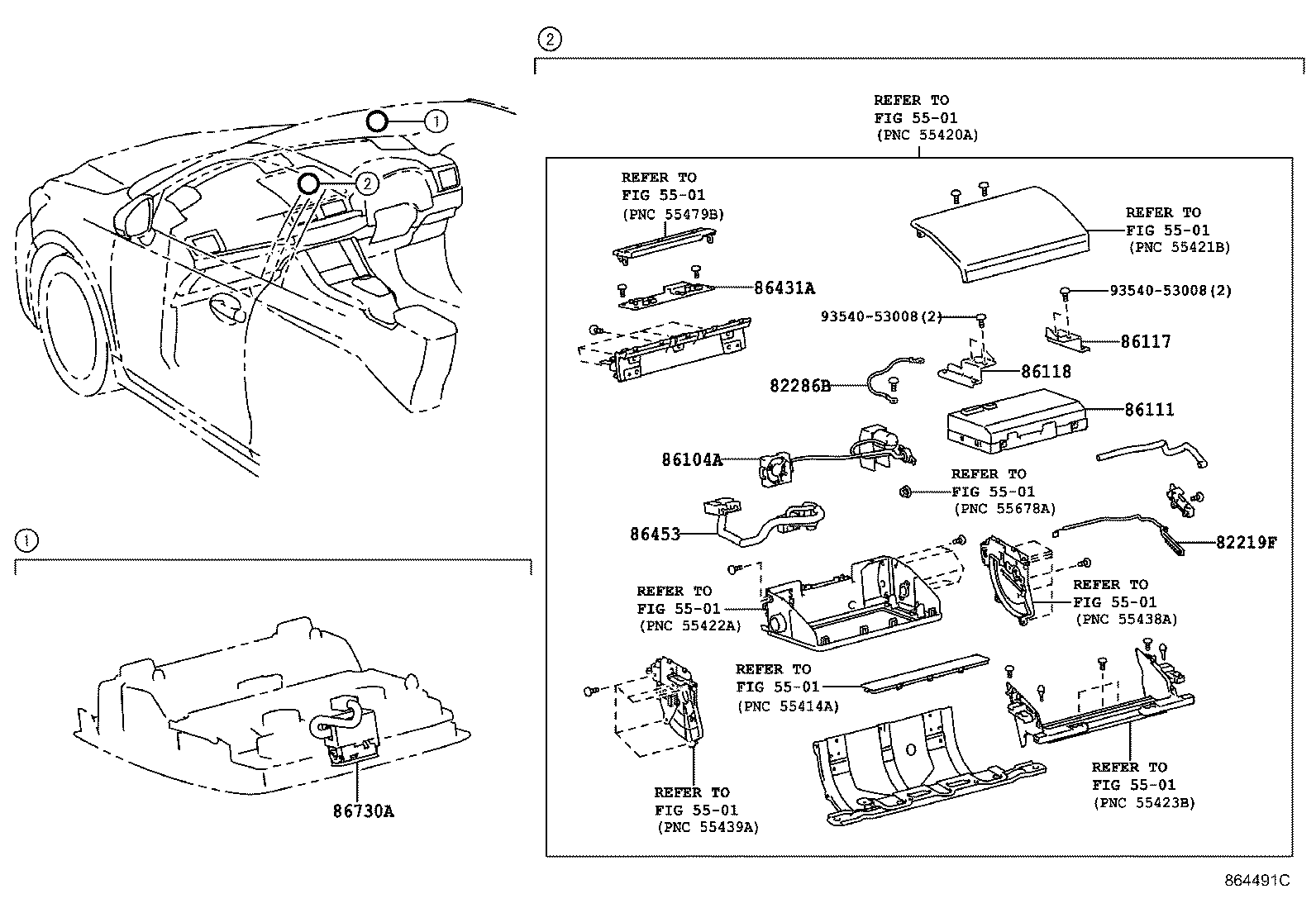 86705-76010 CORD SUB-ASSY, NAVIGATION ANTENNA, NO.1 product image