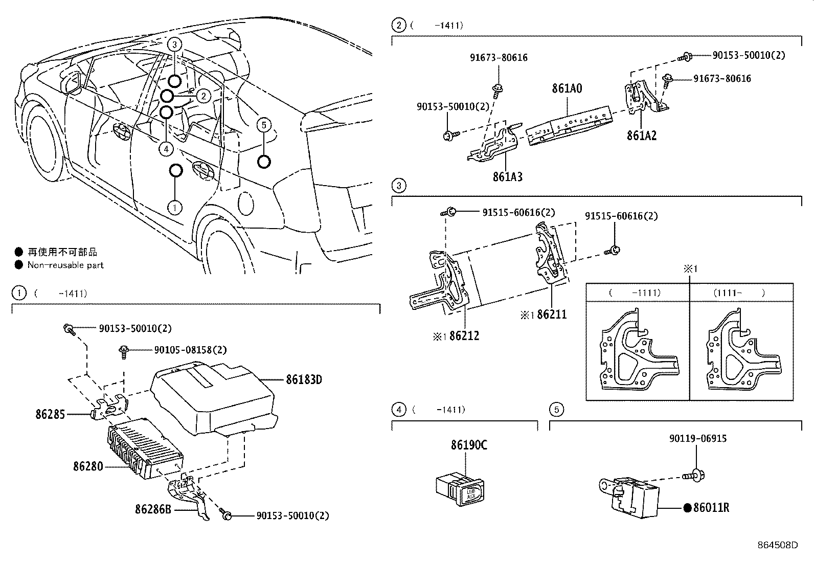 86212-47070 BRACKET, RADIO, NO.2 product image