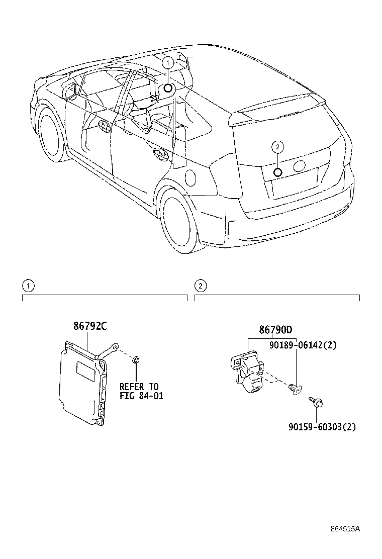 86792-47280 COMPUTER, PARKING ASSIST product image