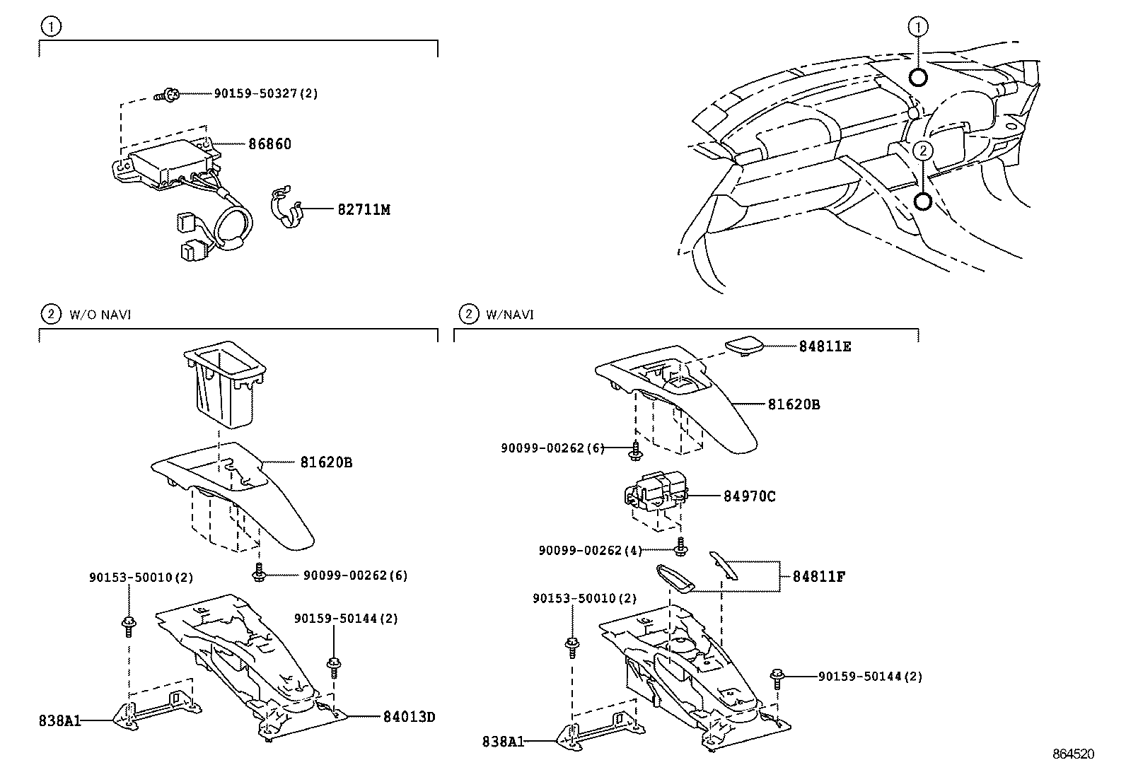 86110-77050 MULTI-DISPLAY ASSY product image