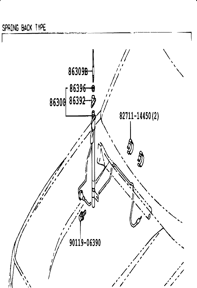 86396-04010 NUT, ANTENNA product image