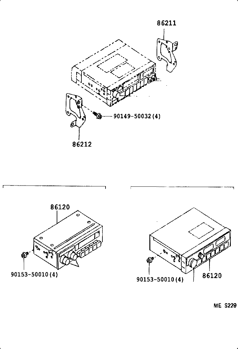 86100-04010 RECEIVER ASSY, RADIO product image