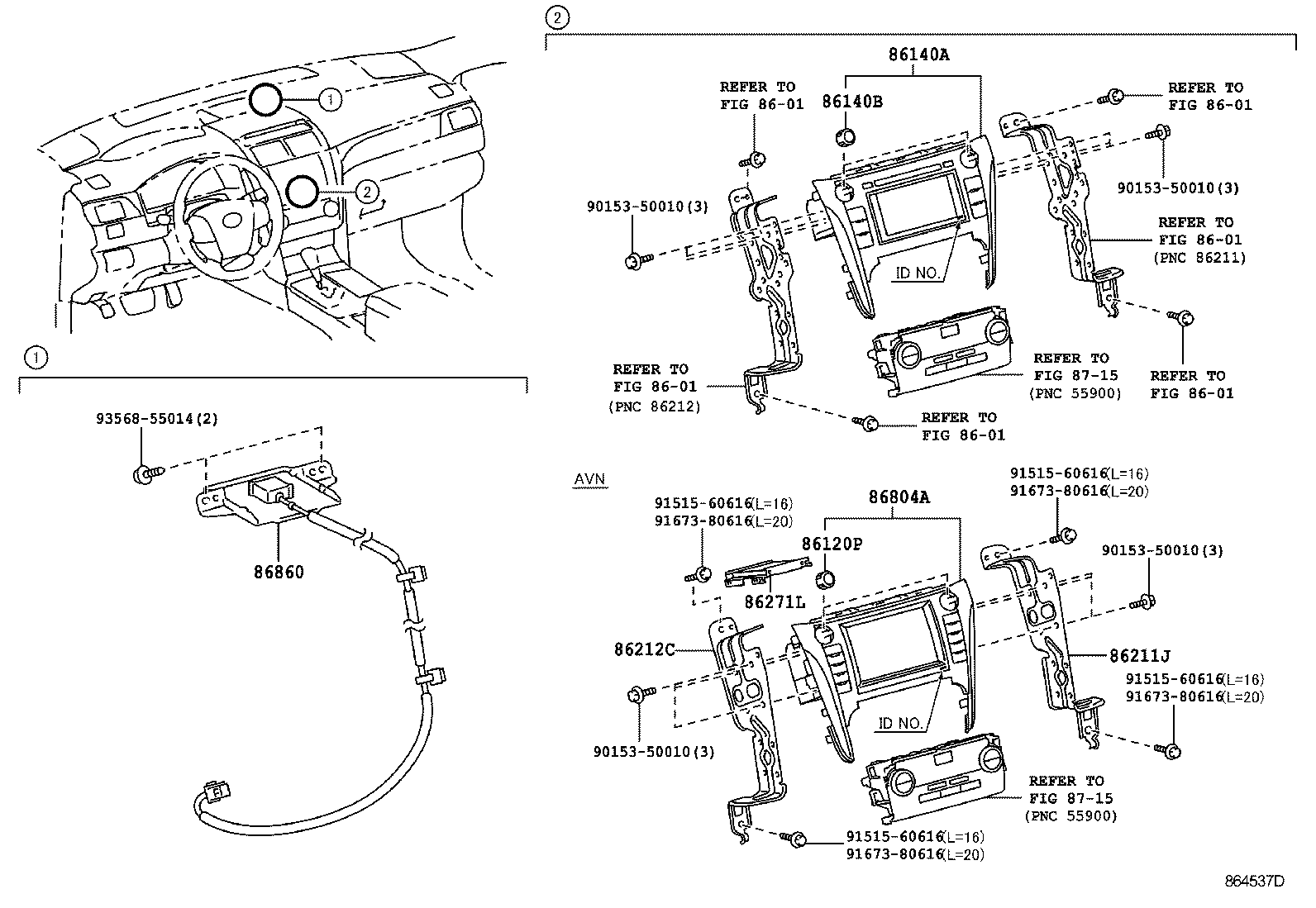 86211-33280 BRACKET, RADIO RECEIVER, NO.1 product image