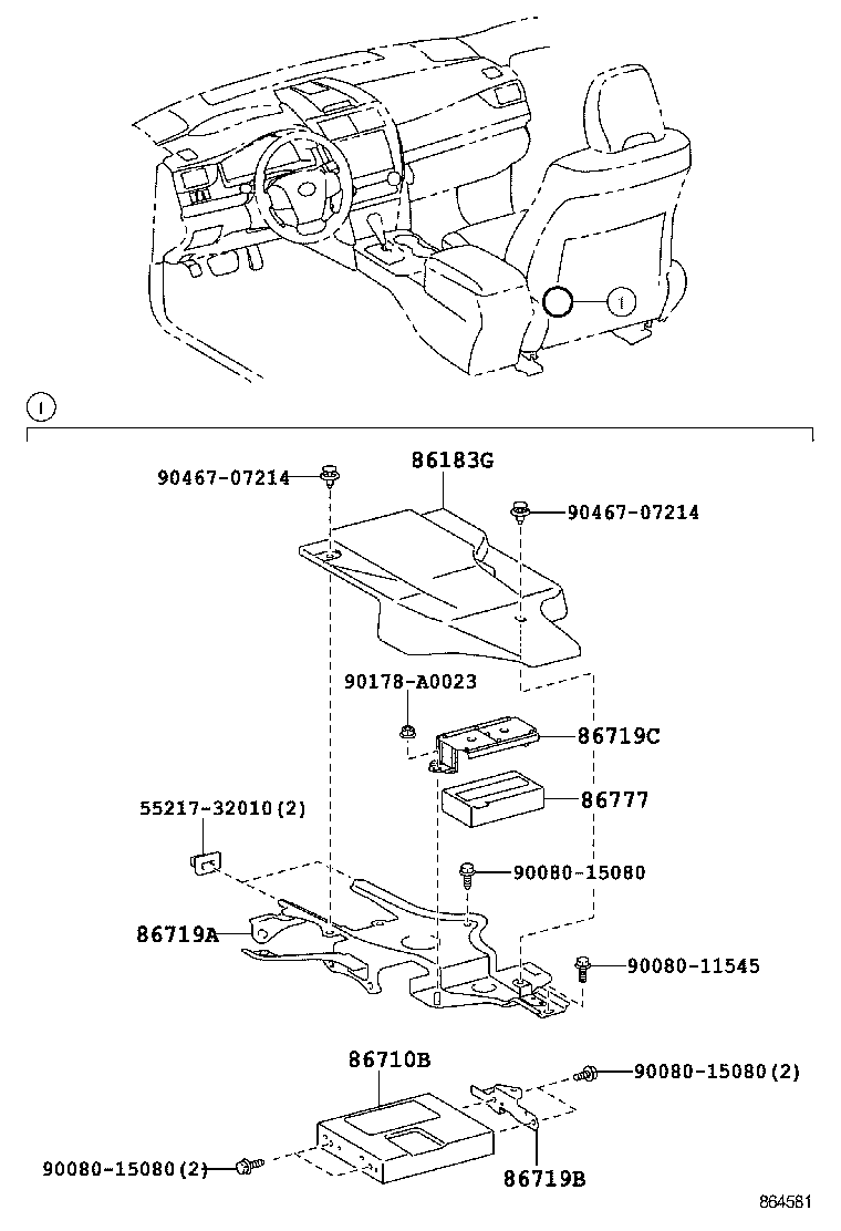 86710-08020 COMPUTER ASSY, MAYDAY product image