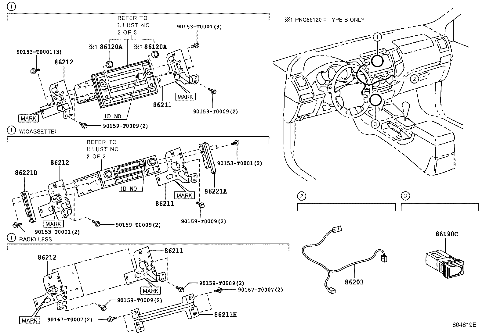 Toyota 86190-0K030 ADAPTER ASSY, STEREO JACK, NO.1