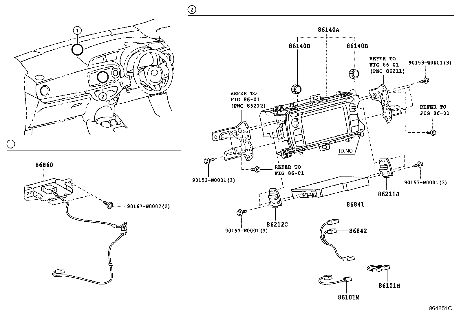 86705-YY030 CORD SUB-ASSY, ANTENNA product image