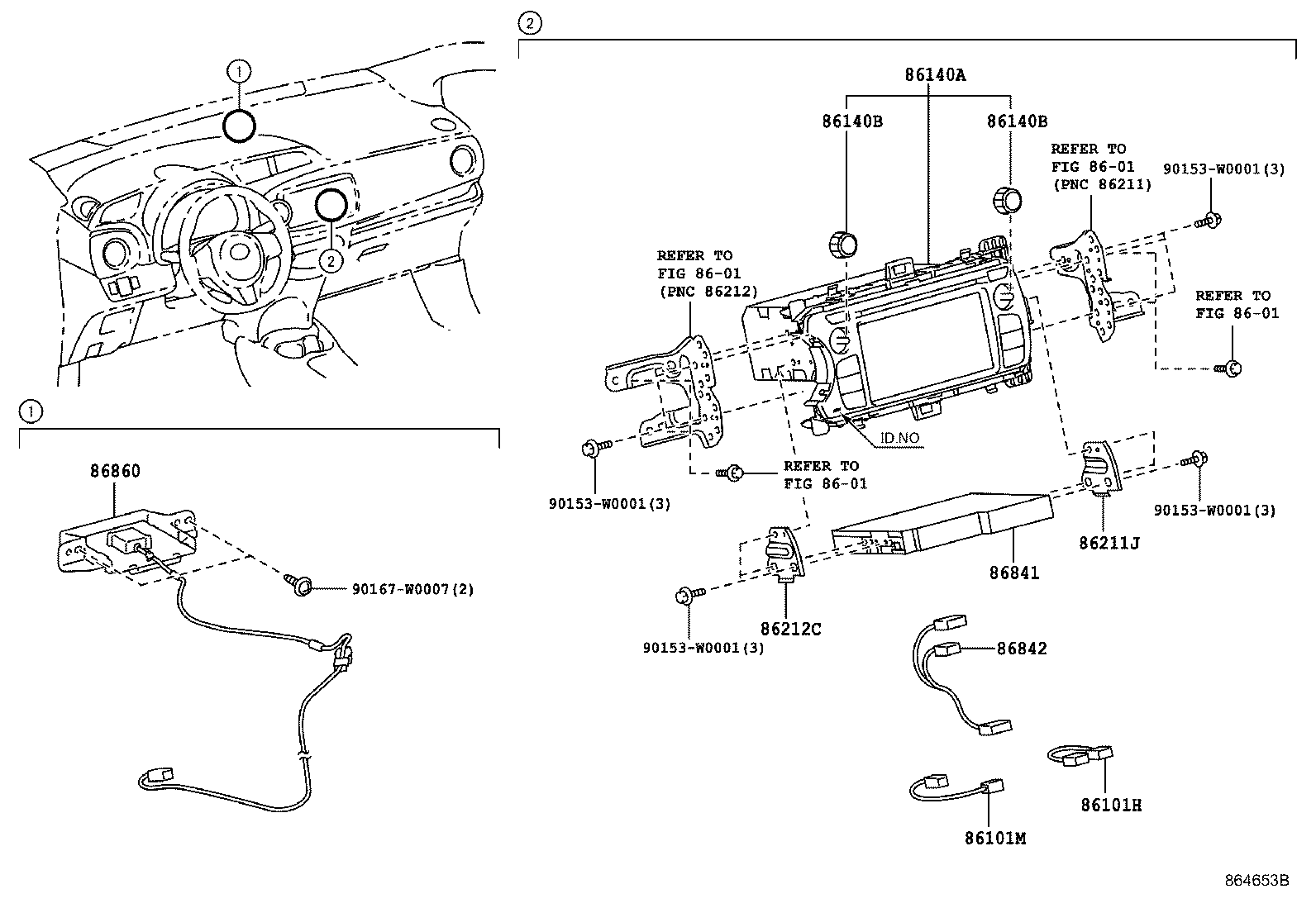 86705-YY030 CORD SUB-ASSY, ANTENNA product image