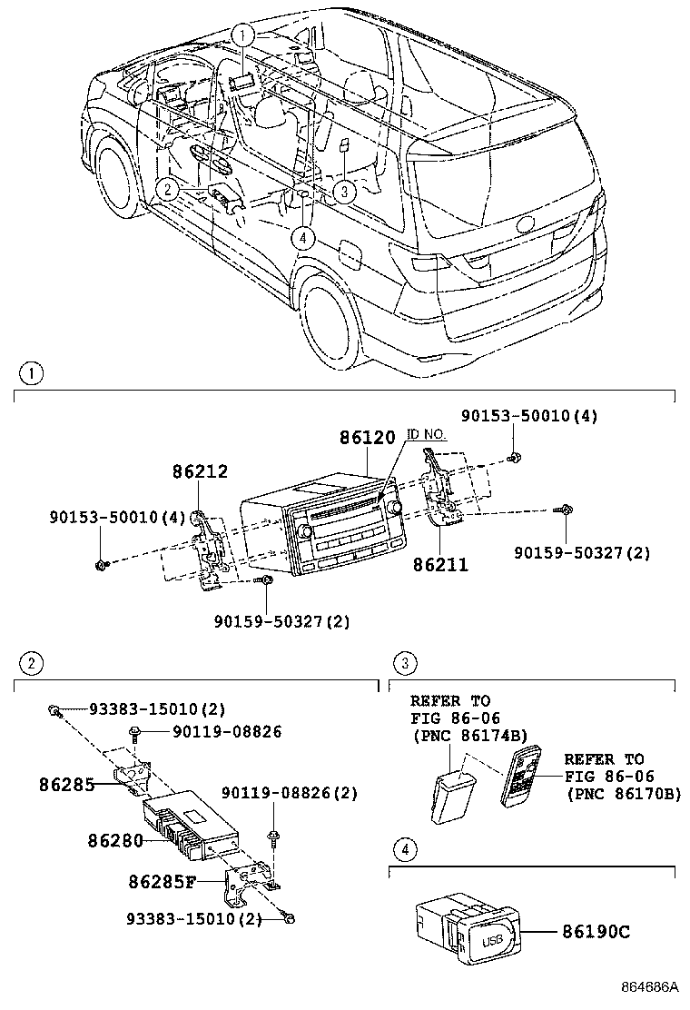 86212-58070 BRACKET, RADIO, NO.2 product image