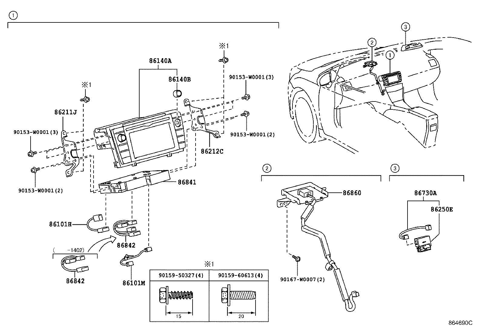 86211-05090 BRACKET, RADIO RECEIVER, NO.1 product image