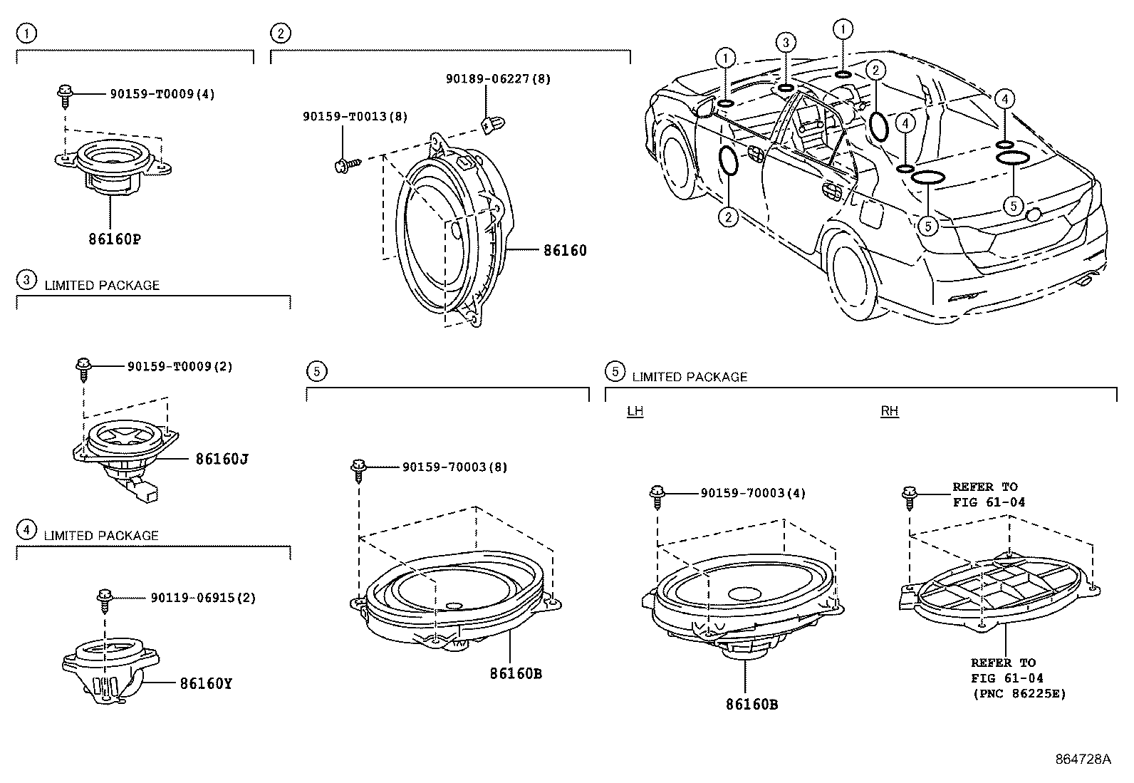 86160-06680 SPEAKER ASSY, REAR product image