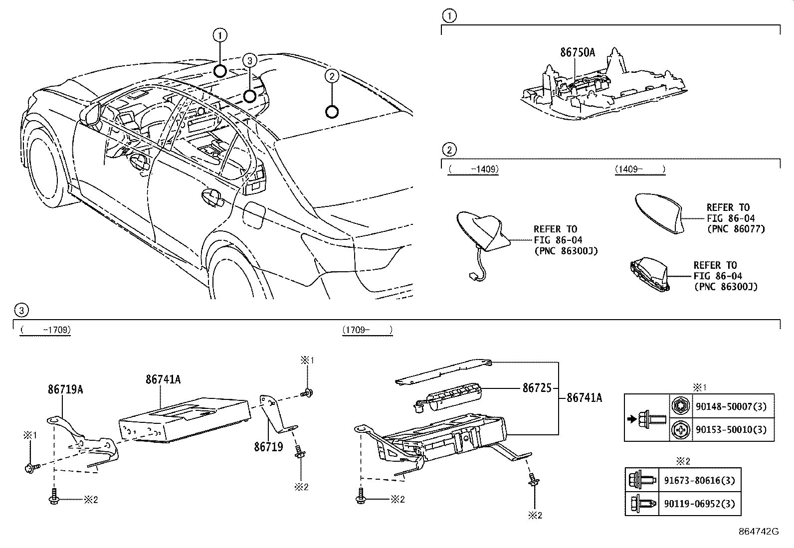 Toyota 86719-30400 BRACKET, TELEPHONE NO.1