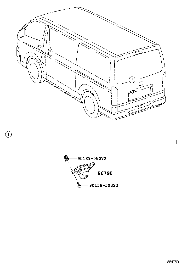 86117-26090 BRACKET, TELEVISION product image