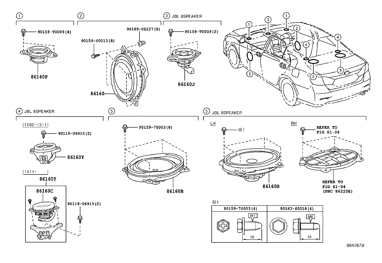 86150-33030 SPEAKER ASSY, REAR NO.2 product image