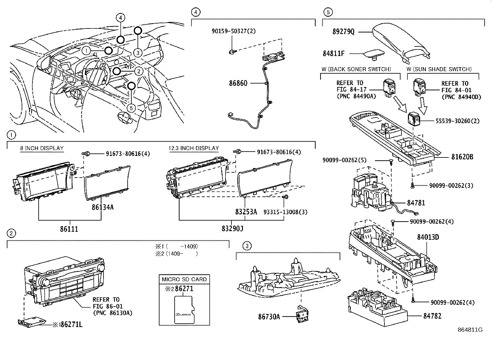 86110-30320 MULTI-DISPLAY product image