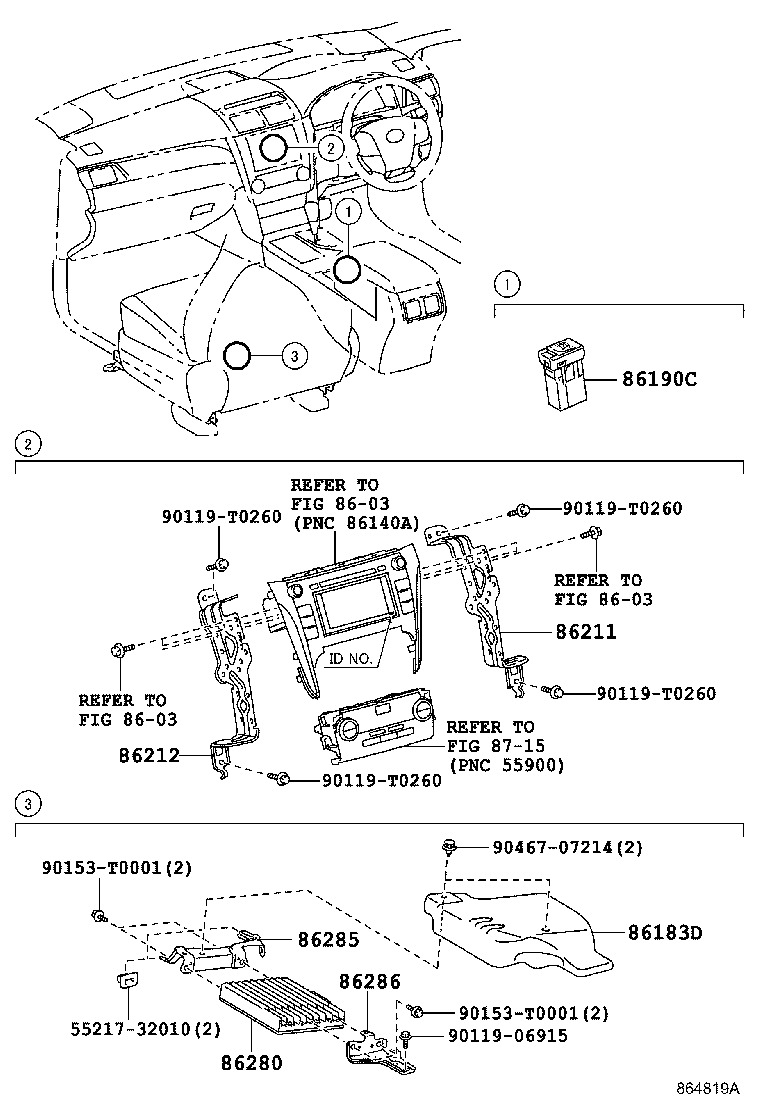 86285-06070 BRACKET, AMPLIFIER, NO.1 product image